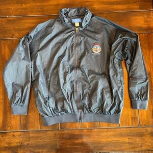 Vintage Callaway Windbreaker with Hood & Full Front Zipper by LA Mode Size M